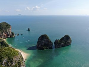 Railay beach aerial view 2