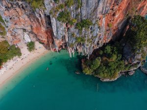 Railay beach aerial view